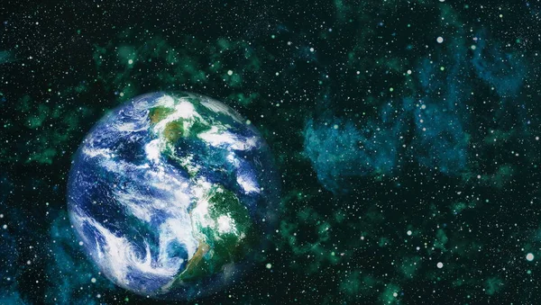 Dünya uzaydan kolaj. Soyut duvar kağıdı. Bizim evimiz. Nasa tarafından döşenmiş bu görüntü unsurları