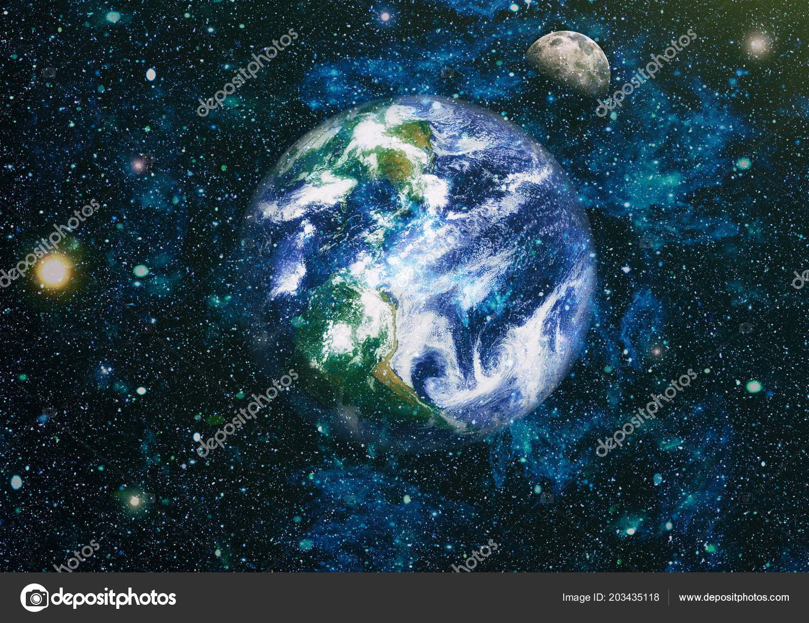 earth moon view space
