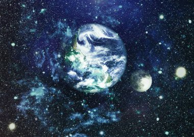 Dünya ve ay tutulması, Nasa tarafından döşenmiş öğeler dahil olmak üzere son derece ayrıntılı görüntü.