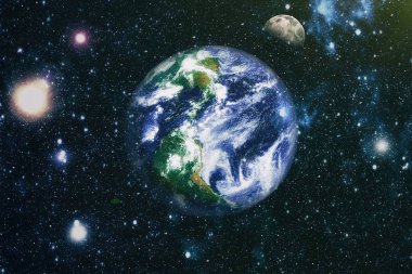 Dünya ve ay tutulması, Nasa tarafından döşenmiş öğeler dahil olmak üzere son derece ayrıntılı görüntü.