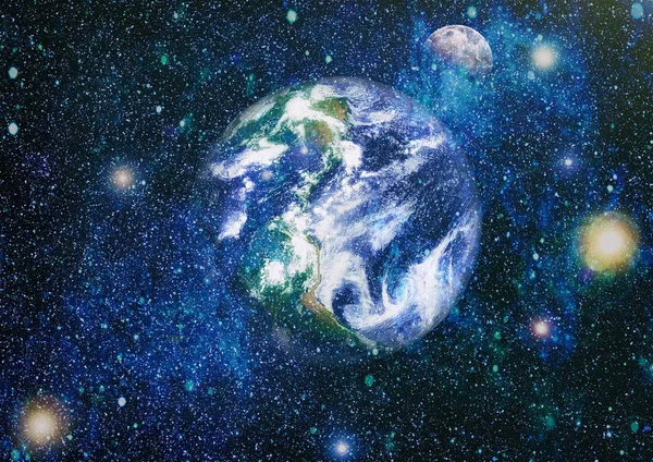 Dünya ve ay tutulması, Nasa tarafından döşenmiş öğeler dahil olmak üzere son derece ayrıntılı görüntü.