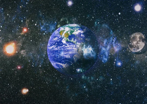 Dünya ve ay tutulması, Nasa tarafından döşenmiş öğeler dahil olmak üzere son derece ayrıntılı görüntü.