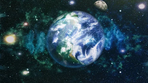 Dünya ve ay tutulması, Nasa tarafından döşenmiş öğeler dahil olmak üzere son derece ayrıntılı görüntü.