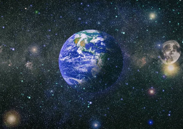 Dünya ve ay tutulması, Nasa tarafından döşenmiş öğeler dahil olmak üzere son derece ayrıntılı görüntü.