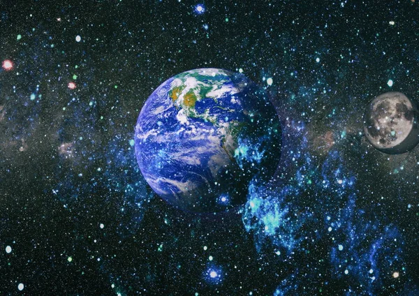 Verduistering Van Aarde Maan Zeer Gedetailleerd Beeld Met Inbegrip Van — Stockfoto