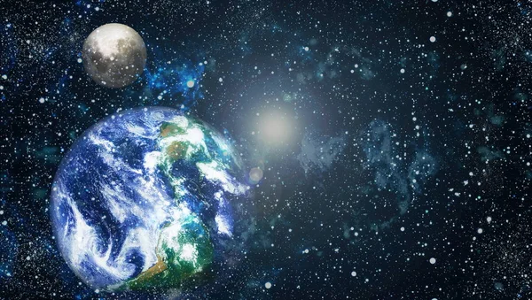 Dünya ve ay tutulması, Nasa tarafından döşenmiş öğeler dahil olmak üzere son derece ayrıntılı görüntü.