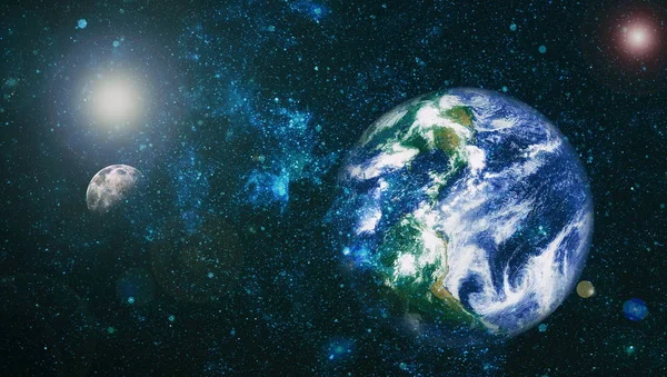 Dünya ve ay tutulması, Nasa tarafından döşenmiş öğeler dahil olmak üzere son derece ayrıntılı görüntü.