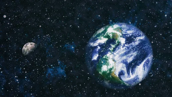 Dünya ve ay tutulması, Nasa tarafından döşenmiş öğeler dahil olmak üzere son derece ayrıntılı görüntü.