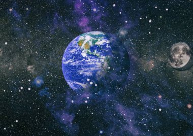 Dünya ve ay tutulması, Nasa tarafından döşenmiş öğeler dahil olmak üzere son derece ayrıntılı görüntü.