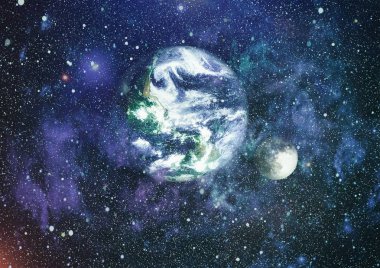 Dünya ve ay tutulması, Nasa tarafından döşenmiş öğeler dahil olmak üzere son derece ayrıntılı görüntü.