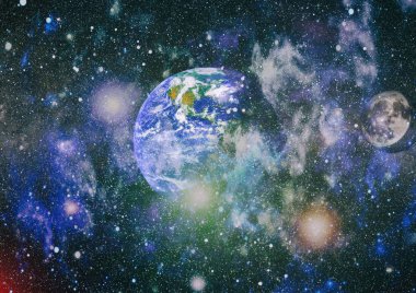 Dünya ve ay tutulması, Nasa tarafından döşenmiş öğeler dahil olmak üzere son derece ayrıntılı görüntü.