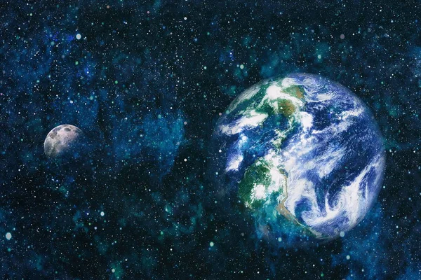 Dünya ve ay tutulması, Nasa tarafından döşenmiş öğeler dahil olmak üzere son derece ayrıntılı görüntü.