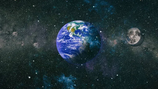 Verduistering Van Aarde Maan Zeer Gedetailleerd Beeld Met Inbegrip Van — Stockfoto