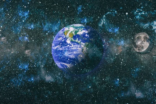 Dünya ve ay tutulması, Nasa tarafından döşenmiş öğeler dahil olmak üzere son derece ayrıntılı görüntü.