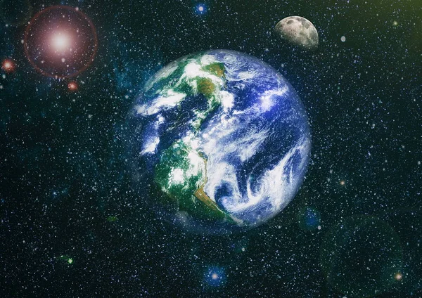 Dünya ve ay tutulması, Nasa tarafından döşenmiş öğeler dahil olmak üzere son derece ayrıntılı görüntü.