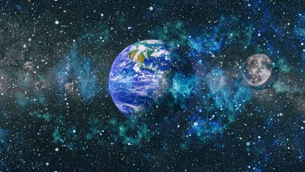 Dünya ve ay tutulması, Nasa tarafından döşenmiş öğeler dahil olmak üzere son derece ayrıntılı görüntü.