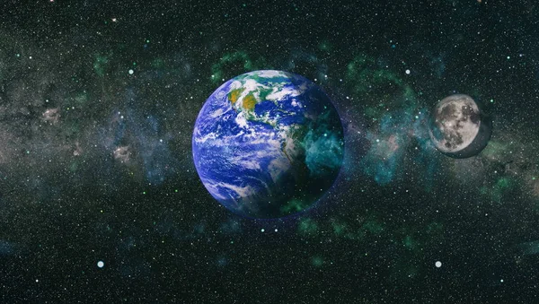 Dünya ve ay tutulması, Nasa tarafından döşenmiş öğeler dahil olmak üzere son derece ayrıntılı görüntü.