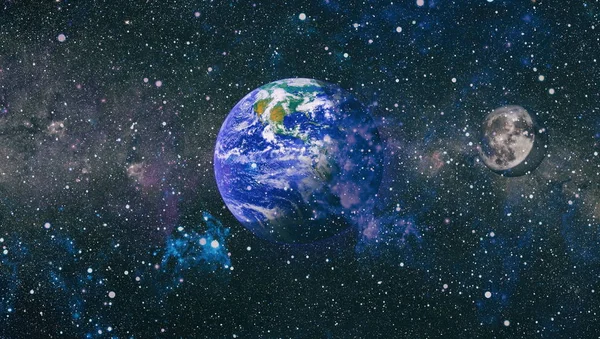 Dünya ve ay tutulması, Nasa tarafından döşenmiş öğeler dahil olmak üzere son derece ayrıntılı görüntü.