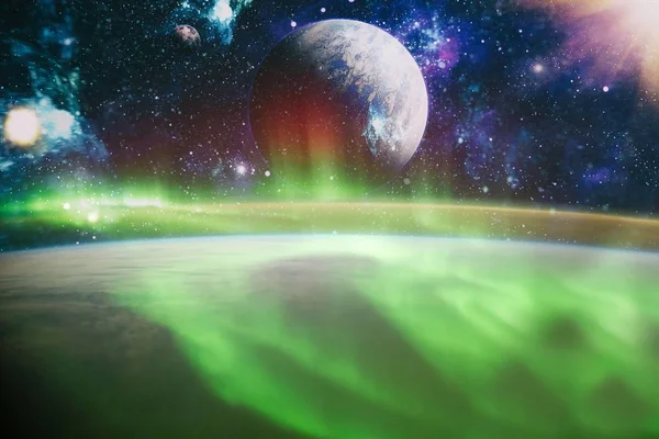 Infinite Space Background Nebulas Stars Image Elements Furnished Nasa — Stock Photo, Image