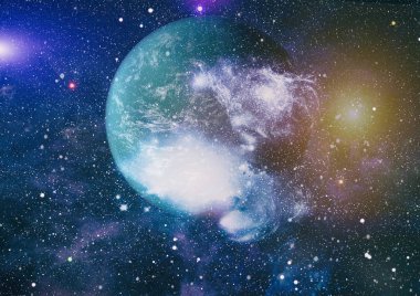 alan birçok ışık yılı uzakta dünya. Nasa tarafından döşenmiş bu görüntü unsurları