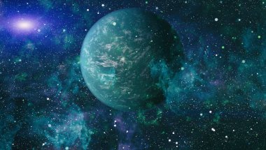 alan birçok ışık yılı uzakta dünya. Nasa tarafından döşenmiş bu görüntü unsurları