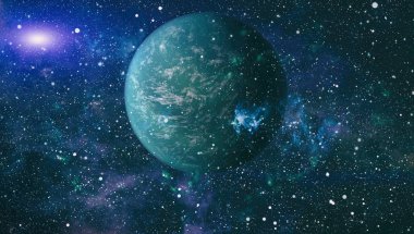 alan birçok ışık yılı uzakta dünya. Nasa tarafından döşenmiş bu görüntü unsurları