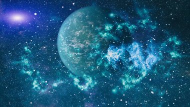 alan birçok ışık yılı uzakta dünya. Nasa tarafından döşenmiş bu görüntü unsurları