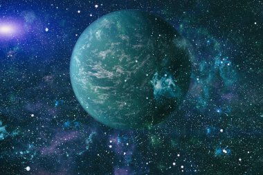 alan birçok ışık yılı uzakta dünya. Nasa tarafından döşenmiş bu görüntü unsurları