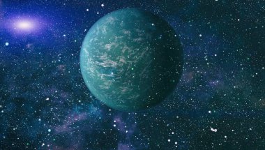 alan birçok ışık yılı uzakta dünya. Nasa tarafından döşenmiş bu görüntü unsurları