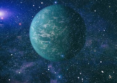 alan birçok ışık yılı uzakta dünya. Nasa tarafından döşenmiş bu görüntü unsurları