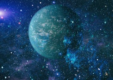 alan birçok ışık yılı uzakta dünya. Nasa tarafından döşenmiş bu görüntü unsurları