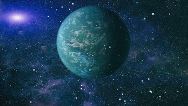 alan birçok ışık yılı uzakta dünya. Nasa tarafından döşenmiş bu görüntü unsurları