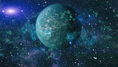 alan birçok ışık yılı uzakta dünya. Nasa tarafından döşenmiş bu görüntü unsurları