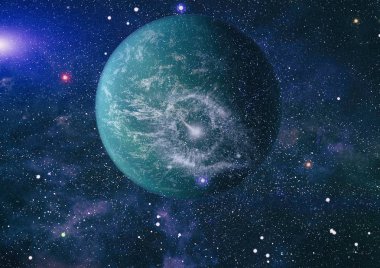 alan birçok ışık yılı uzakta dünya. Nasa tarafından döşenmiş bu görüntü unsurları