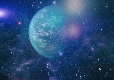 alan birçok ışık yılı uzakta dünya. Nasa tarafından döşenmiş bu görüntü unsurları