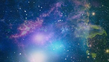 Uzaydaki gezegenler, yıldızlar ve galaksiler uzay keşiflerinin güzelliğini gösteriyor. NASA tarafından döşenmiş elementler