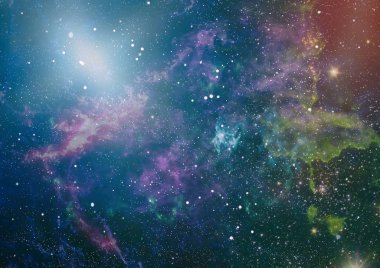 Uzaydaki gezegenler, yıldızlar ve galaksiler uzay keşiflerinin güzelliğini gösteriyor. NASA tarafından döşenmiş elementler