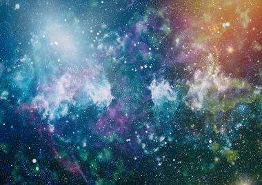 Uzaydaki gezegenler, yıldızlar ve galaksiler uzay keşiflerinin güzelliğini gösteriyor. NASA tarafından döşenmiş elementler