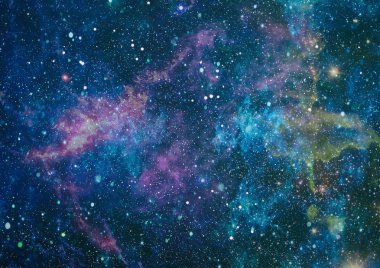 Uzaydaki gezegenler, yıldızlar ve galaksiler uzay keşiflerinin güzelliğini gösteriyor. NASA tarafından döşenmiş elementler