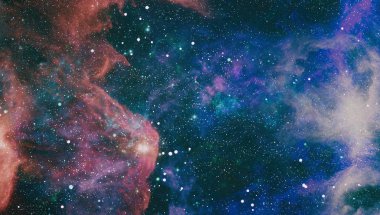 Uzaydaki gezegenler, yıldızlar ve galaksiler uzay keşiflerinin güzelliğini gösteriyor. NASA tarafından döşenmiş elementler