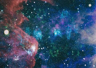 Uzaydaki gezegenler, yıldızlar ve galaksiler uzay keşiflerinin güzelliğini gösteriyor. NASA tarafından döşenmiş elementler