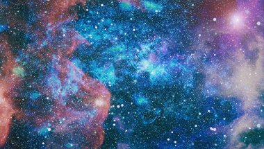 Uzaydaki gezegenler, yıldızlar ve galaksiler uzay keşiflerinin güzelliğini gösteriyor. NASA tarafından döşenmiş elementler