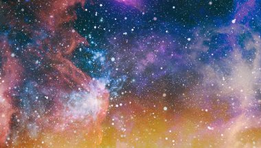 Uzaydaki gezegenler, yıldızlar ve galaksiler uzay keşiflerinin güzelliğini gösteriyor. NASA tarafından döşenmiş elementler