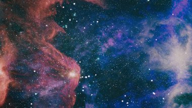 Uzaydaki gezegenler, yıldızlar ve galaksiler uzay keşiflerinin güzelliğini gösteriyor. NASA tarafından döşenmiş elementler