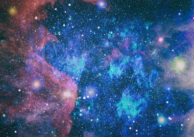 Uzaydaki gezegenler, yıldızlar ve galaksiler uzay keşiflerinin güzelliğini gösteriyor. NASA tarafından döşenmiş elementler