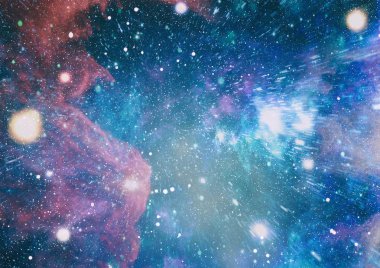 Uzaydaki gezegenler, yıldızlar ve galaksiler uzay keşiflerinin güzelliğini gösteriyor. NASA tarafından döşenmiş elementler