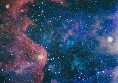 Uzaydaki gezegenler, yıldızlar ve galaksiler uzay keşiflerinin güzelliğini gösteriyor. NASA tarafından döşenmiş elementler