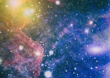 Uzaydaki gezegenler, yıldızlar ve galaksiler uzay keşiflerinin güzelliğini gösteriyor. NASA tarafından döşenmiş elementler