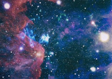 Uzaydaki gezegenler, yıldızlar ve galaksiler uzay keşiflerinin güzelliğini gösteriyor. NASA tarafından döşenmiş elementler