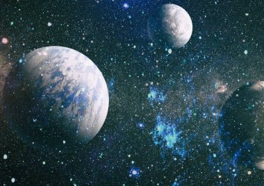 Evrendeki sonsuz uzay alanının küçük bir parçası. 